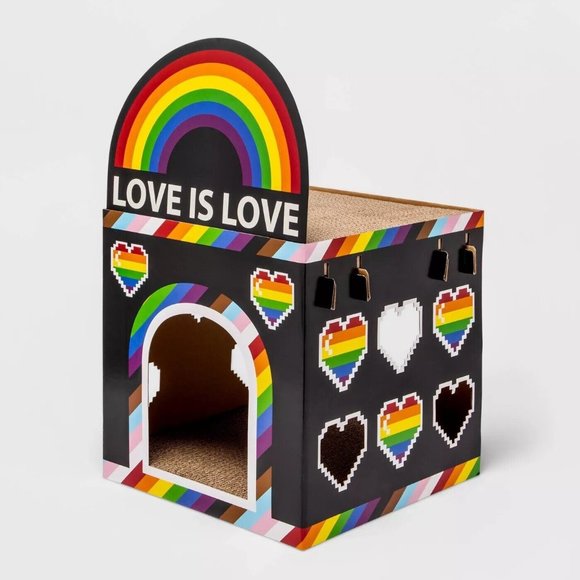 Boots & Barkley Cat Love Is Love Cat Scratcher Double Decker Pride